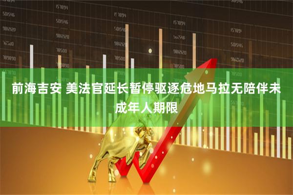 前海吉安 美法官延长暂停驱逐危地马拉无陪伴未成年人期限