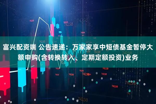 富兴配资端 公告速递：万家家享中短债基金暂停大额申购(含转换转入、定期定额投资)业务