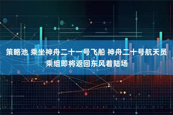 策略池 乘坐神舟二十一号飞船 神舟二十号航天员乘组即将返回东风着陆场