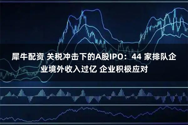 犀牛配资 关税冲击下的A股IPO：44 家排队企业境外收入过亿 企业积极应对