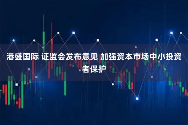 港盛国际 证监会发布意见 加强资本市场中小投资者保护